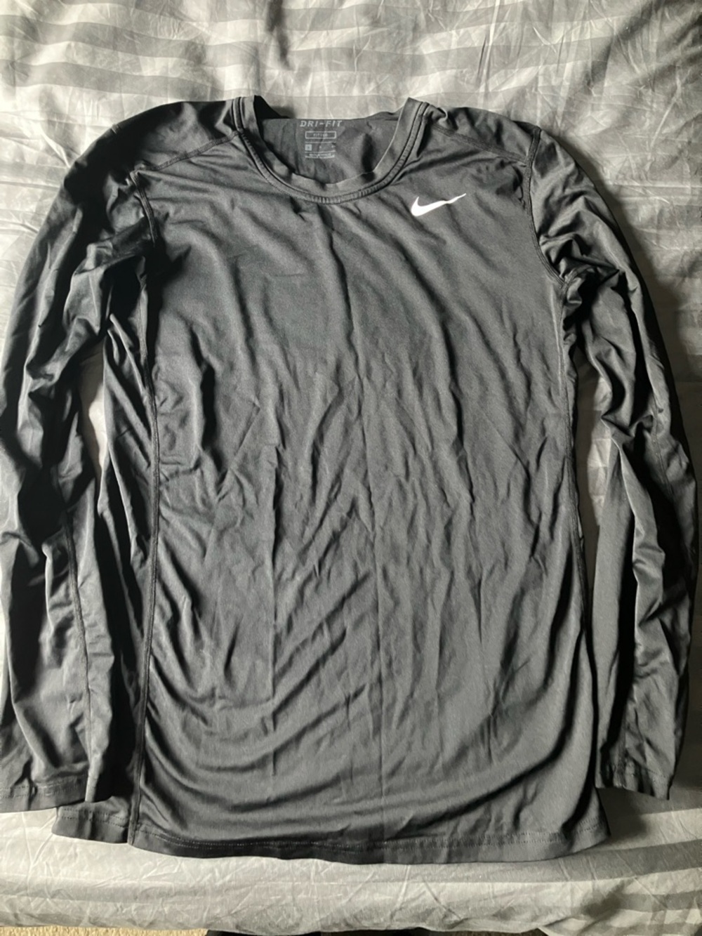 Nike Black Long-Sleeve Dri-FIT Athletic Top